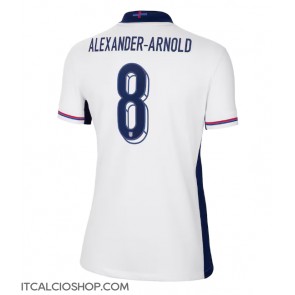 Inghilterra Alexander-Arnold #8 Prima Maglia Femmina Europei 2024 Manica Corta